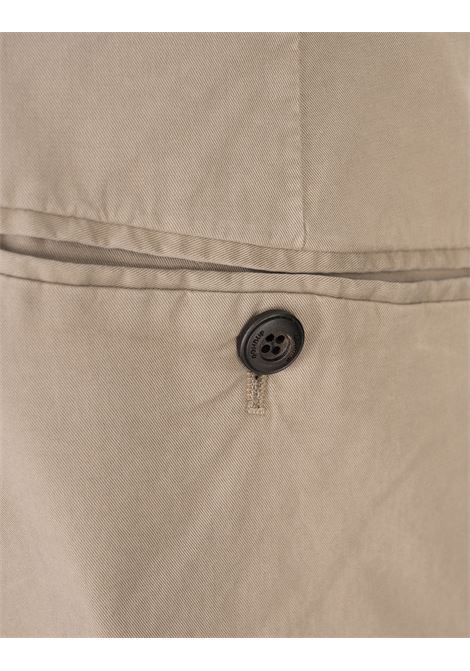 Pantaloni Gaubert Slim Chino In Gabardina Manopesca Taupe DONDUP | UP235-GSE046 IZ1718